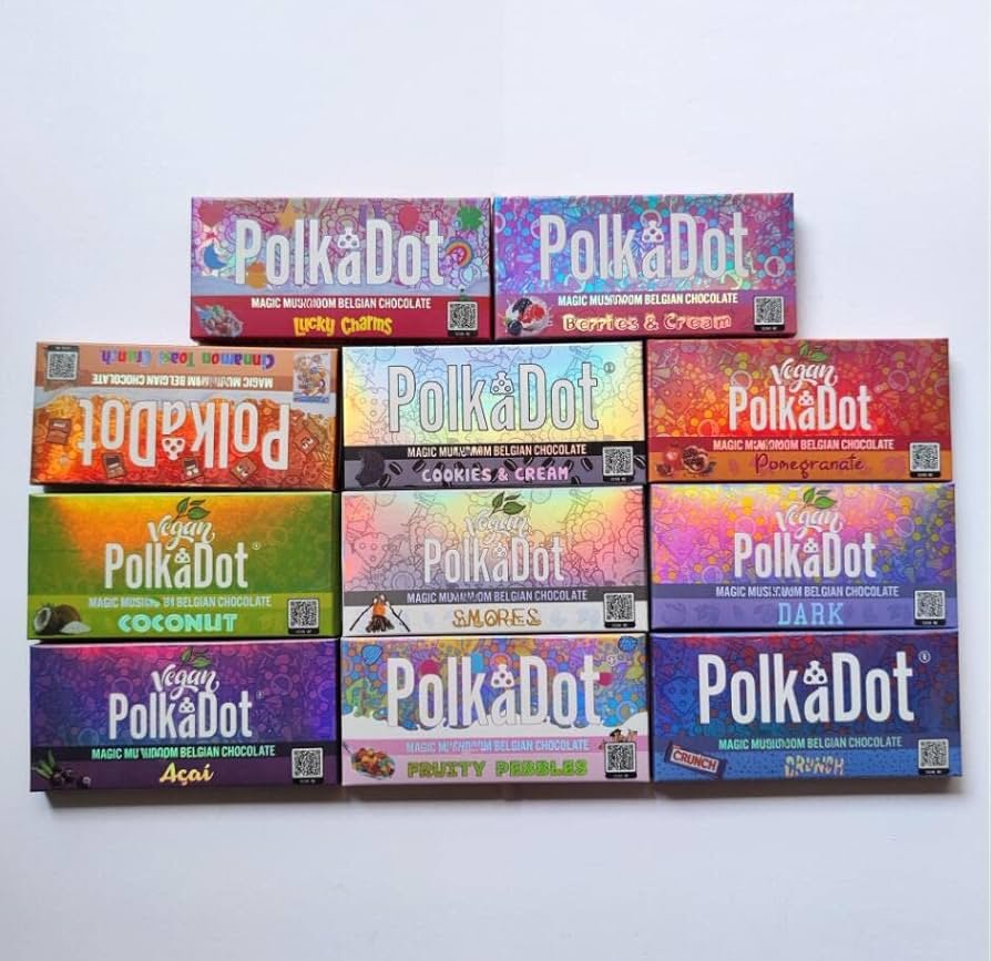 Buy Polkadot Magic Mushroom Chocolate Bars